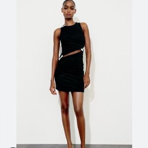 NWT Zara black mini dress